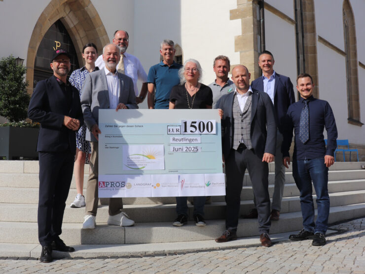 Spendenprojekt Sonnenstrahlen Pfullingen e. V. Euro 1500 TOP Sozial Charta